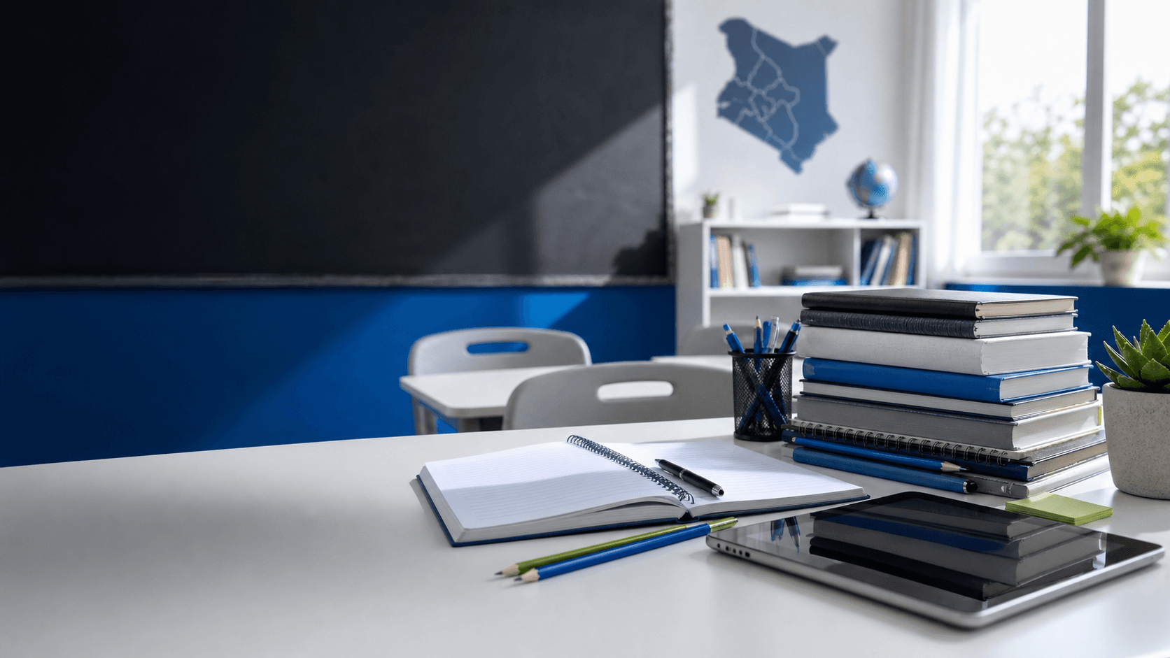 Kenyan classroom study setting for LabLearn
